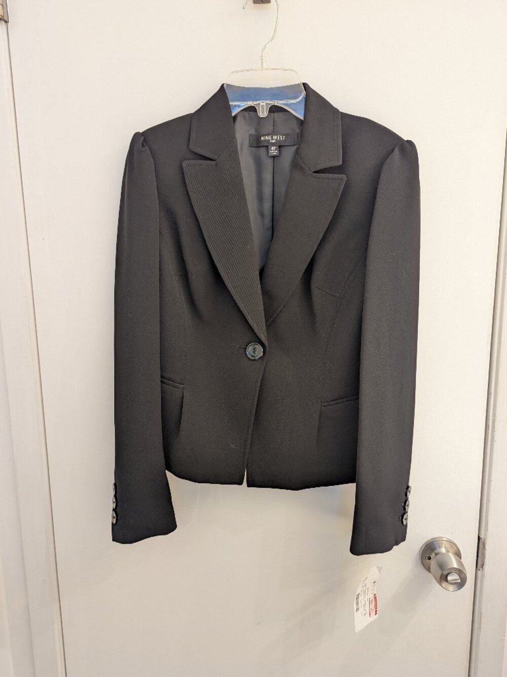 Nine West Black 2-Piece Suit Women's Petite Size 4